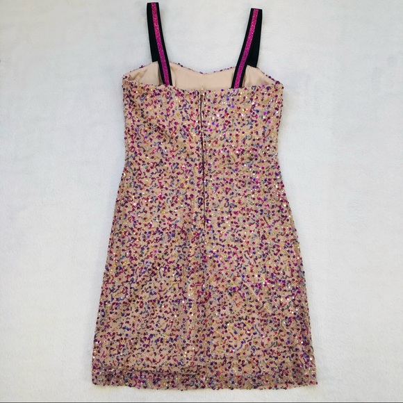 Tweeze Me, Colorful Sequin Mini Dress, Size 5 - Picture 5 of 16